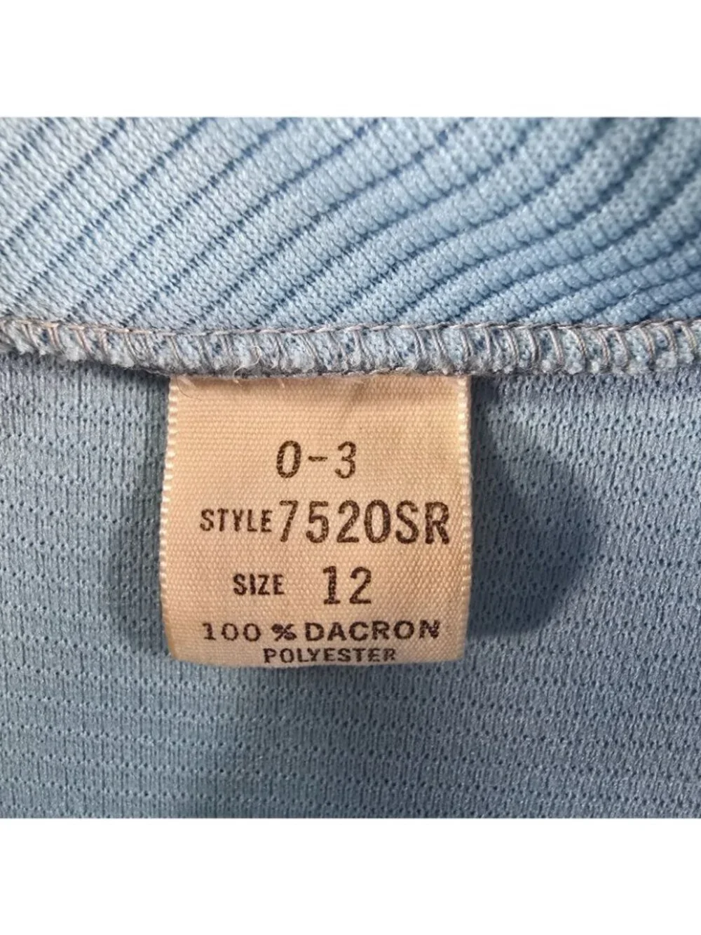 Vintage 1960s Blue Dacron Ribbed Knit Sleeveless Mock Neck Mod Mini Dress (M)